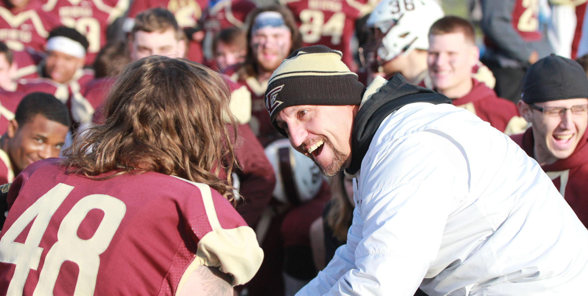 Kurt Barth talks to player